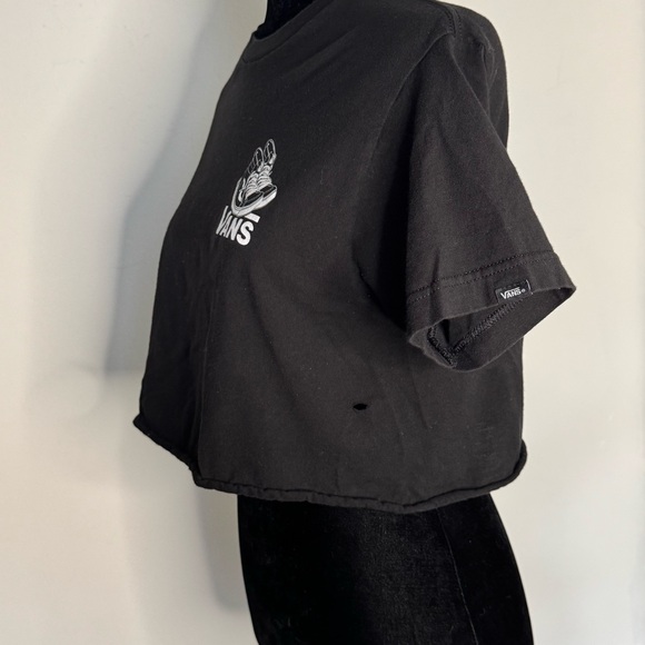 Vans Black Crop T-Shirt - Picture 5 of 5
